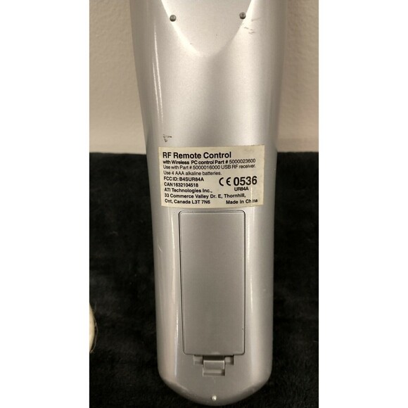 ATI Remote Wonder RF PC Multimedia Controller with Receiver **As Is** - Picture 4 of 5